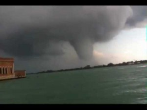 Rare Tornado hits Venice, Italy