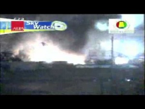 Barge Explosion Caught on Camera