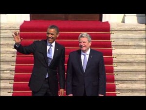 German President Welcomes President Obama