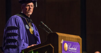 Myers urges commitment to higher ed funding in inaugural address