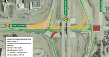K-113 interchange construction to enter new phase