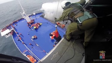 APTOPIX Greece Ferry Fire