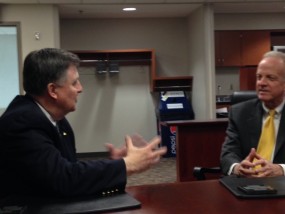 Jim Fraser and Senator Moran (photos by Cathy Dawes)