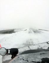 A snowstorm hits central and western Kansas Tuesday. (Photo courtesy the Kansas Department of Transportation)