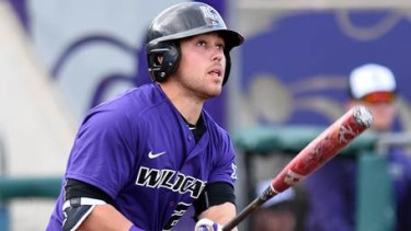 K-State first baseman Jake Scudder. (Photo courtesy K-State Sports Information)