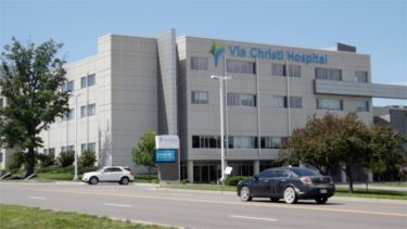 Via Christi Health has informed KMAN it will be eliminating approximately 70 positions state-wide. Via Christi Health took full ownership of the former Mercy Regional Hospital in Manhattan in 2014. (Staff photo by Brady Bauman)