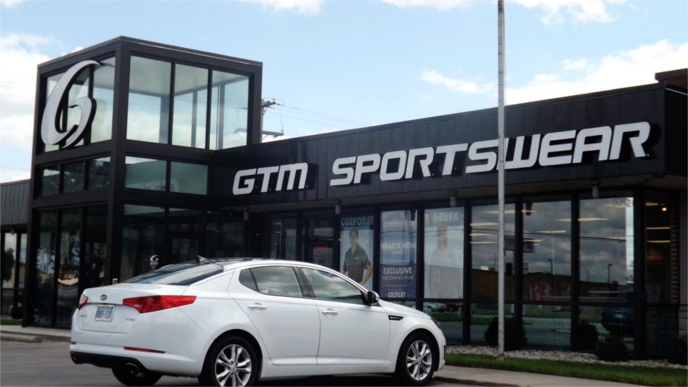 GTM Sportswear's headquarters on 520 McCall Rd. in Manhattan Friday. GTM announced Thursday its plan to sell to HanesBrands, Inc. (Staff photo by Brady Bauman)