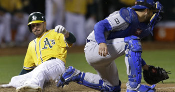Joyce’s 3-run double rallies A’s past Royals 10-8