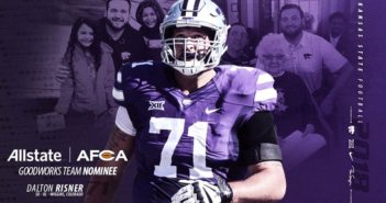 K-State’s Risner Earns Nomination for AFCA Good Works Team