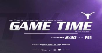 K-State’s Game vs. Texas Set for Afternoon Kick on FS1