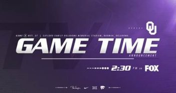 K-State’s game at Oklahoma kickoff time set
