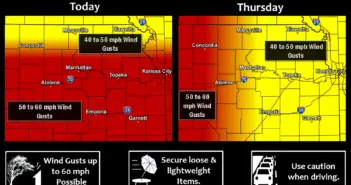 Strong winds replacing flood risk as storm system races through the region
