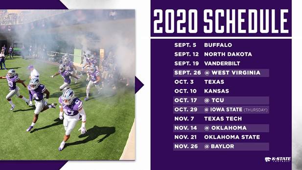 2020 Schedule Announced