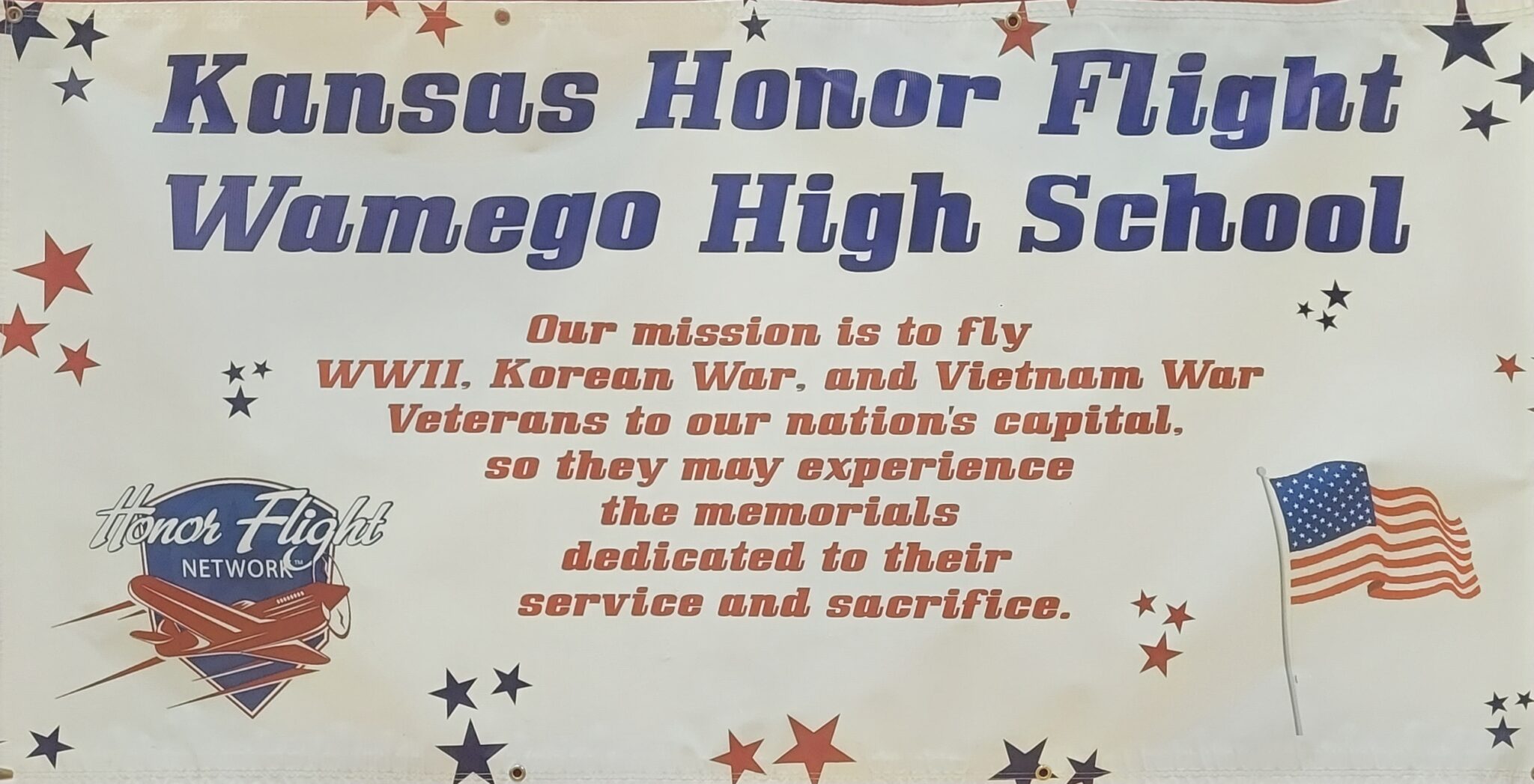 Kansas Honor Flight returns to packed house at Wamego High School News Radio KMAN