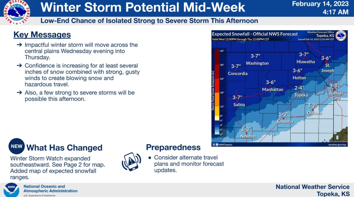 Isolated thunderstorms will give way to potential winter storms by mid ...