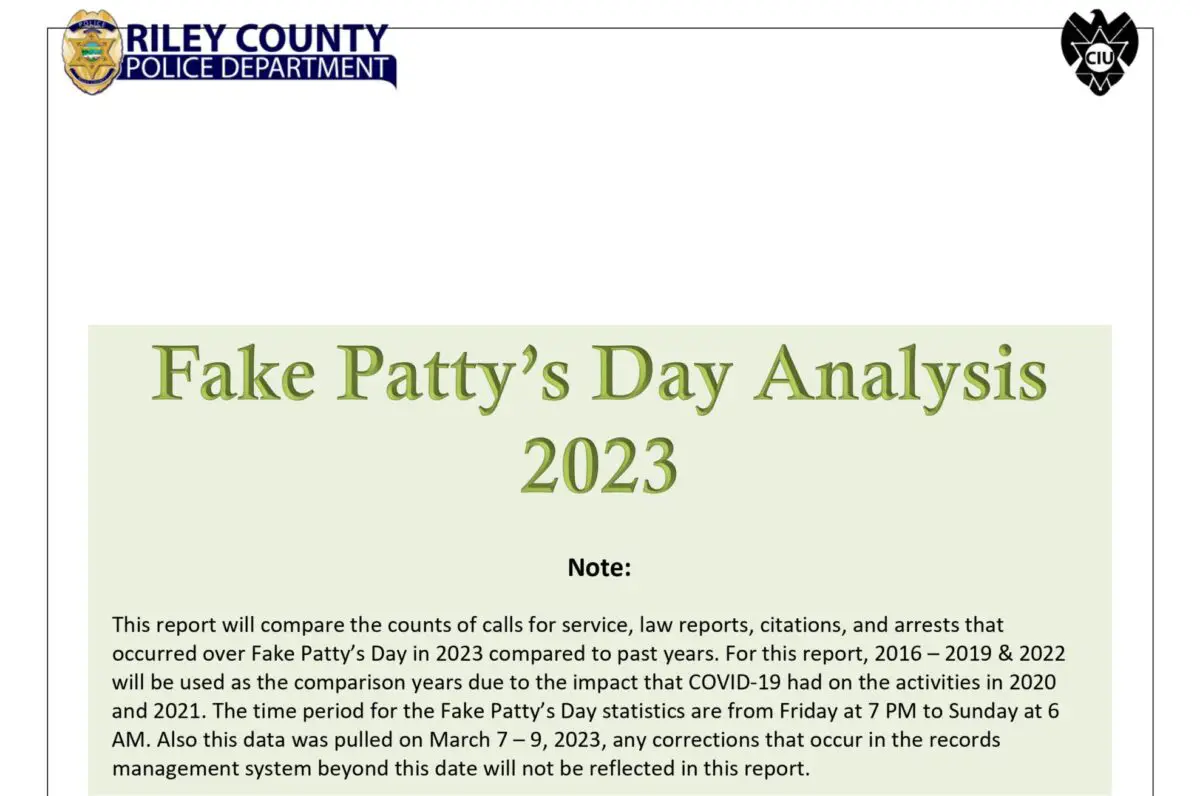 RCPD Fake Patty's Day analysis call numbers decline but concerns still