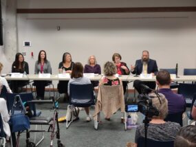 Legislative candidates address a forum at the Manhattan Public Library, Saturday, October 5, 2024.