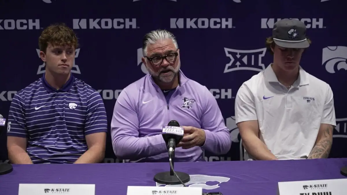 WATCH KState baseball 2025 media day press coference News Radio KMAN