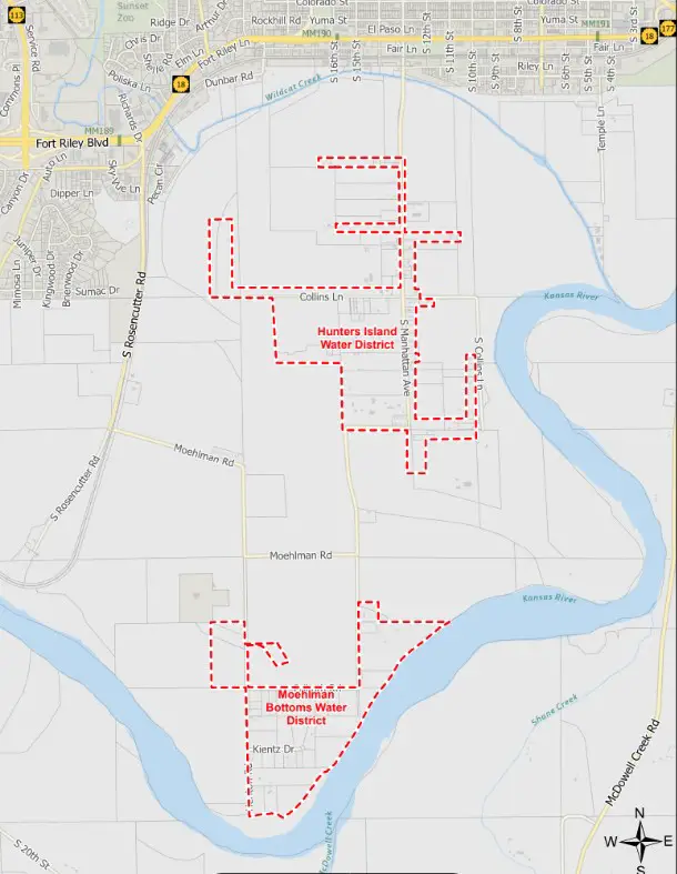 Water main break impacting residents near Hunters Island, Moehlman Bottoms