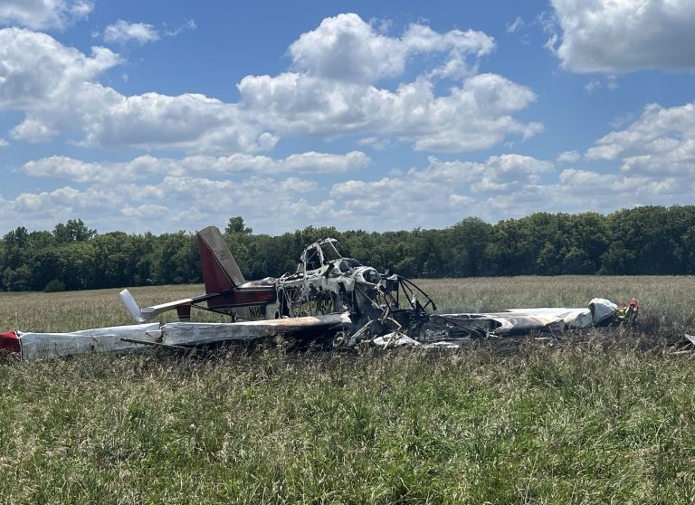 Pilot escapes fiery crop duster crash in Jackson County